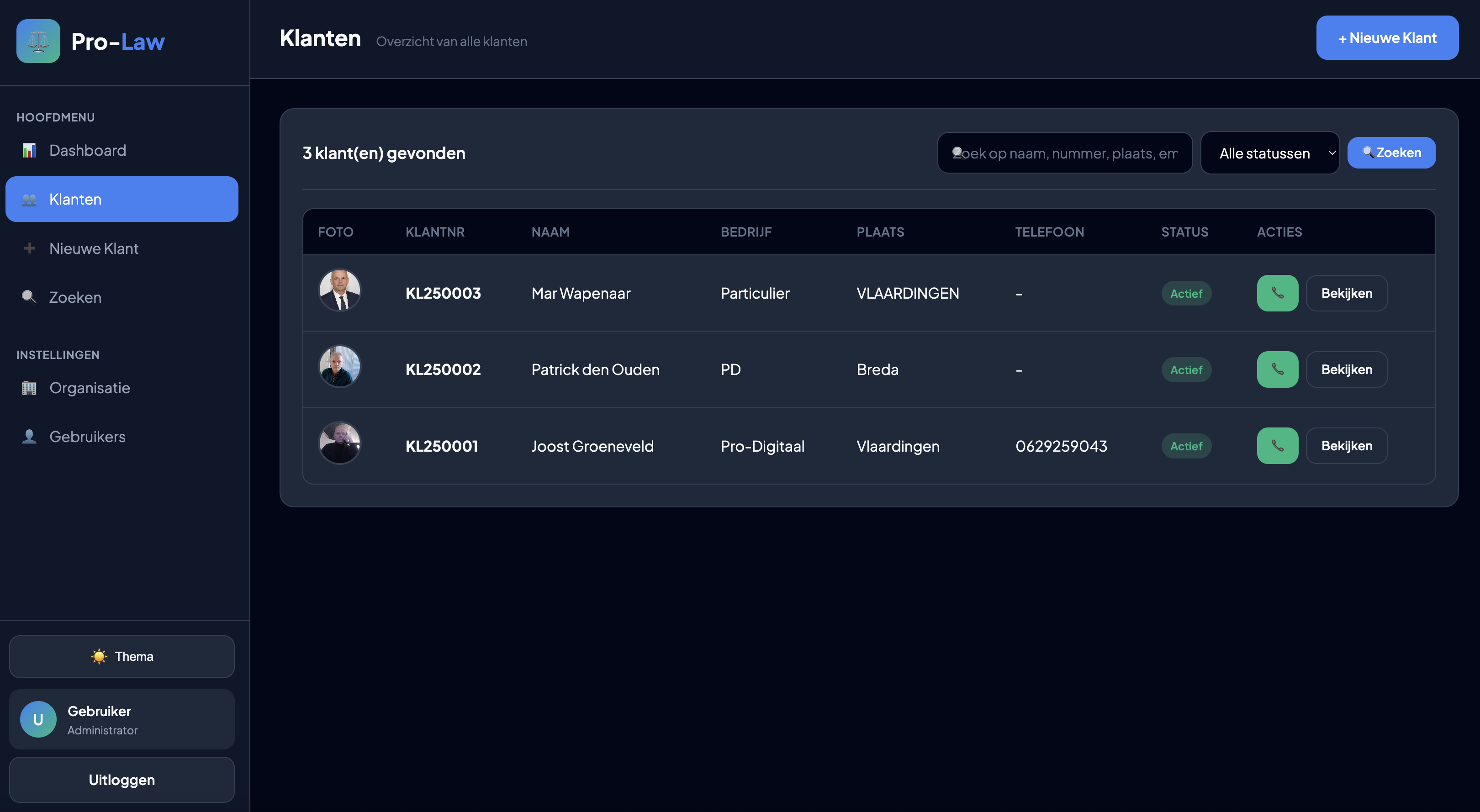 ProLaw Advocatuur CRN